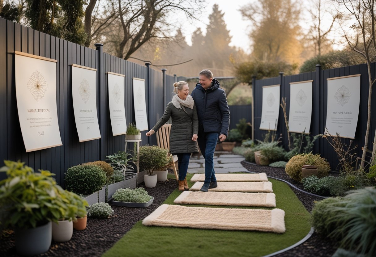 Sådan skaber du en hyggelig have med personlige plakater og vintermåtter til haven